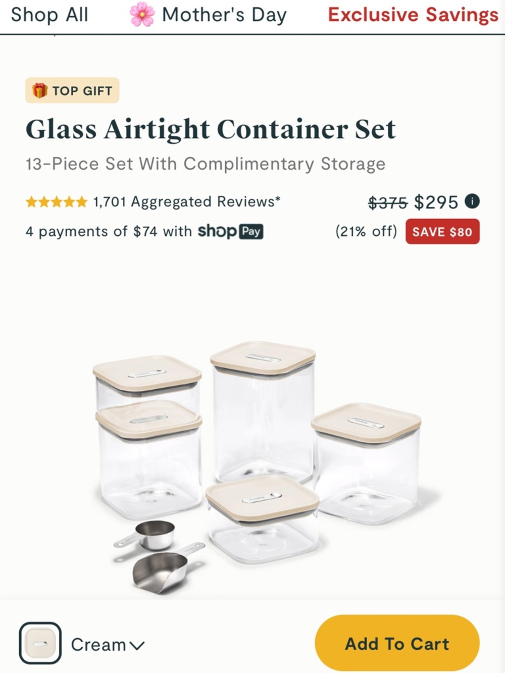 Brand New Caraway Glass Airtight Container Set, 13-Piece Set - Picture 8 of 8